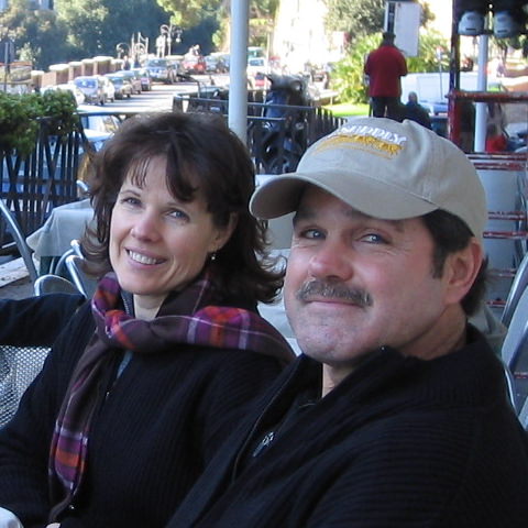 Christine Benedict and husband in Rome, Italy