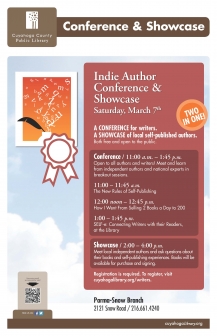  Cuyahoga County Public Library’s Indie Author Conference & Showcase 